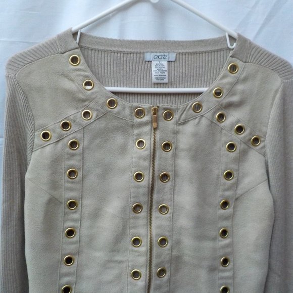 EUC Cach'e Sweater Jacket  SZ M - Picture 6 of 16